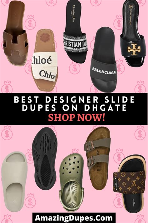 luxury designer slide dupes